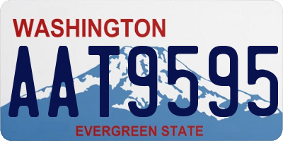 WA license plate AAT9595