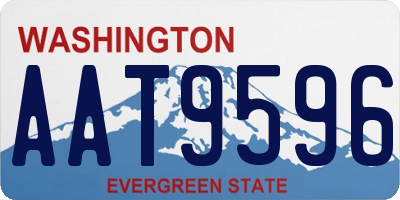 WA license plate AAT9596