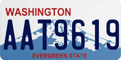 WA license plate AAT9619