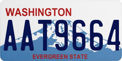 WA license plate AAT9664