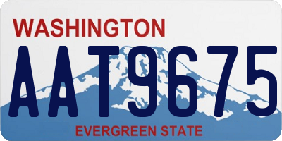 WA license plate AAT9675