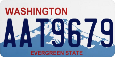 WA license plate AAT9679