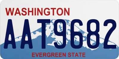 WA license plate AAT9682