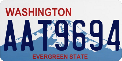 WA license plate AAT9694