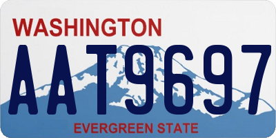 WA license plate AAT9697
