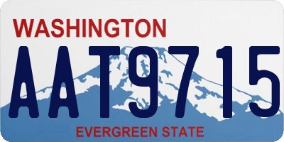 WA license plate AAT9715