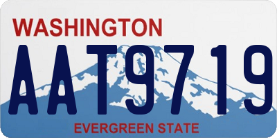 WA license plate AAT9719