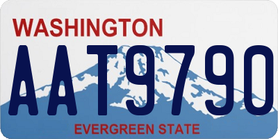 WA license plate AAT9790