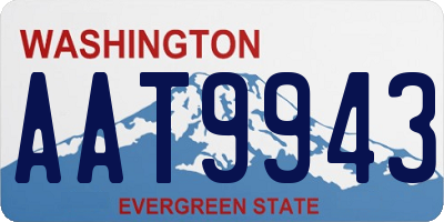 WA license plate AAT9943