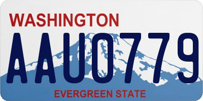 WA license plate AAU0779