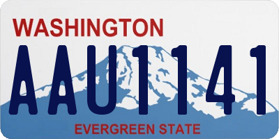 WA license plate AAU1141