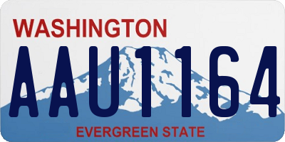 WA license plate AAU1164