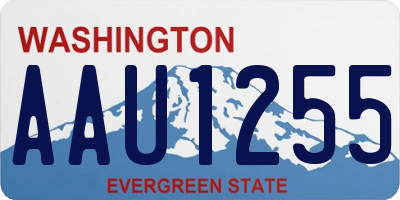 WA license plate AAU1255