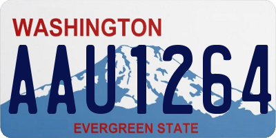WA license plate AAU1264