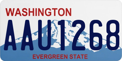 WA license plate AAU1268