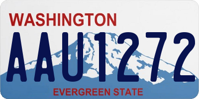 WA license plate AAU1272