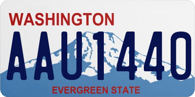 WA license plate AAU1440