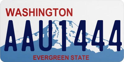 WA license plate AAU1444