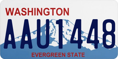 WA license plate AAU1448
