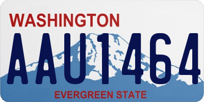 WA license plate AAU1464