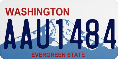WA license plate AAU1484