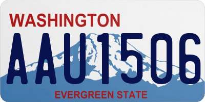 WA license plate AAU1506