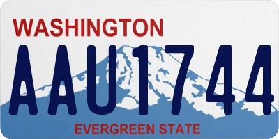 WA license plate AAU1744