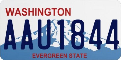 WA license plate AAU1844