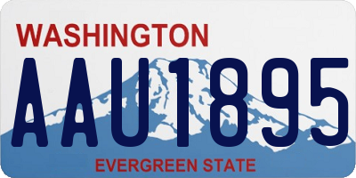 WA license plate AAU1895