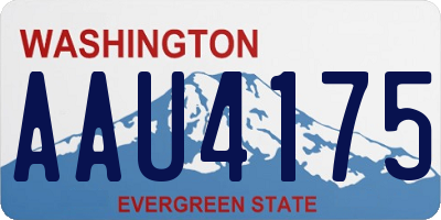 WA license plate AAU4175