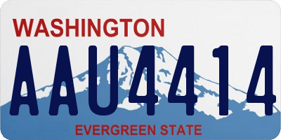 WA license plate AAU4414