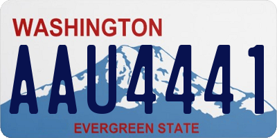 WA license plate AAU4441