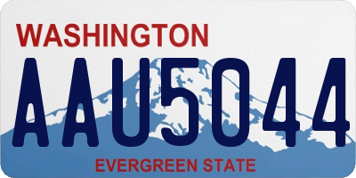WA license plate AAU5044