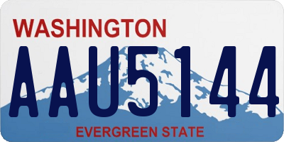WA license plate AAU5144