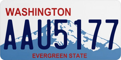 WA license plate AAU5177