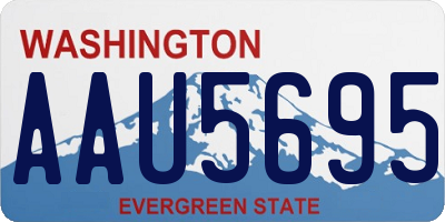 WA license plate AAU5695