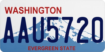 WA license plate AAU5720