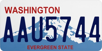 WA license plate AAU5744