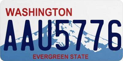 WA license plate AAU5776