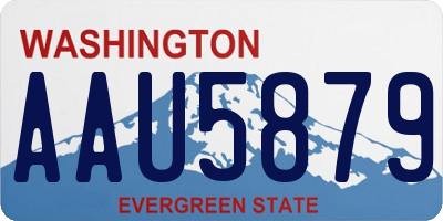 WA license plate AAU5879