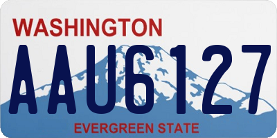 WA license plate AAU6127