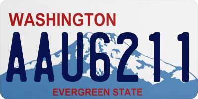 WA license plate AAU6211