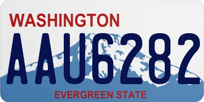 WA license plate AAU6282