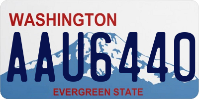 WA license plate AAU6440