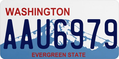 WA license plate AAU6979