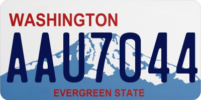 WA license plate AAU7044