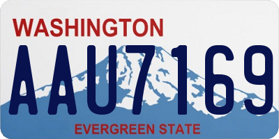 WA license plate AAU7169