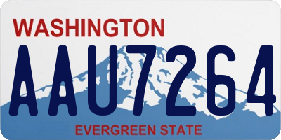 WA license plate AAU7264