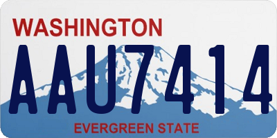 WA license plate AAU7414