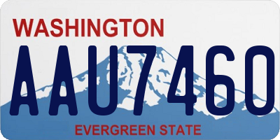 WA license plate AAU7460